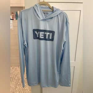 Yeti long sleeve hoodie shirt